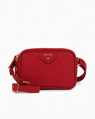Pochete Cla Couro Adô Cor Vermelho Rubi