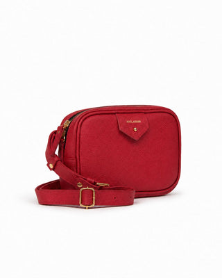 Pochete Cla Couro Adô Cor Vermelho Rubi