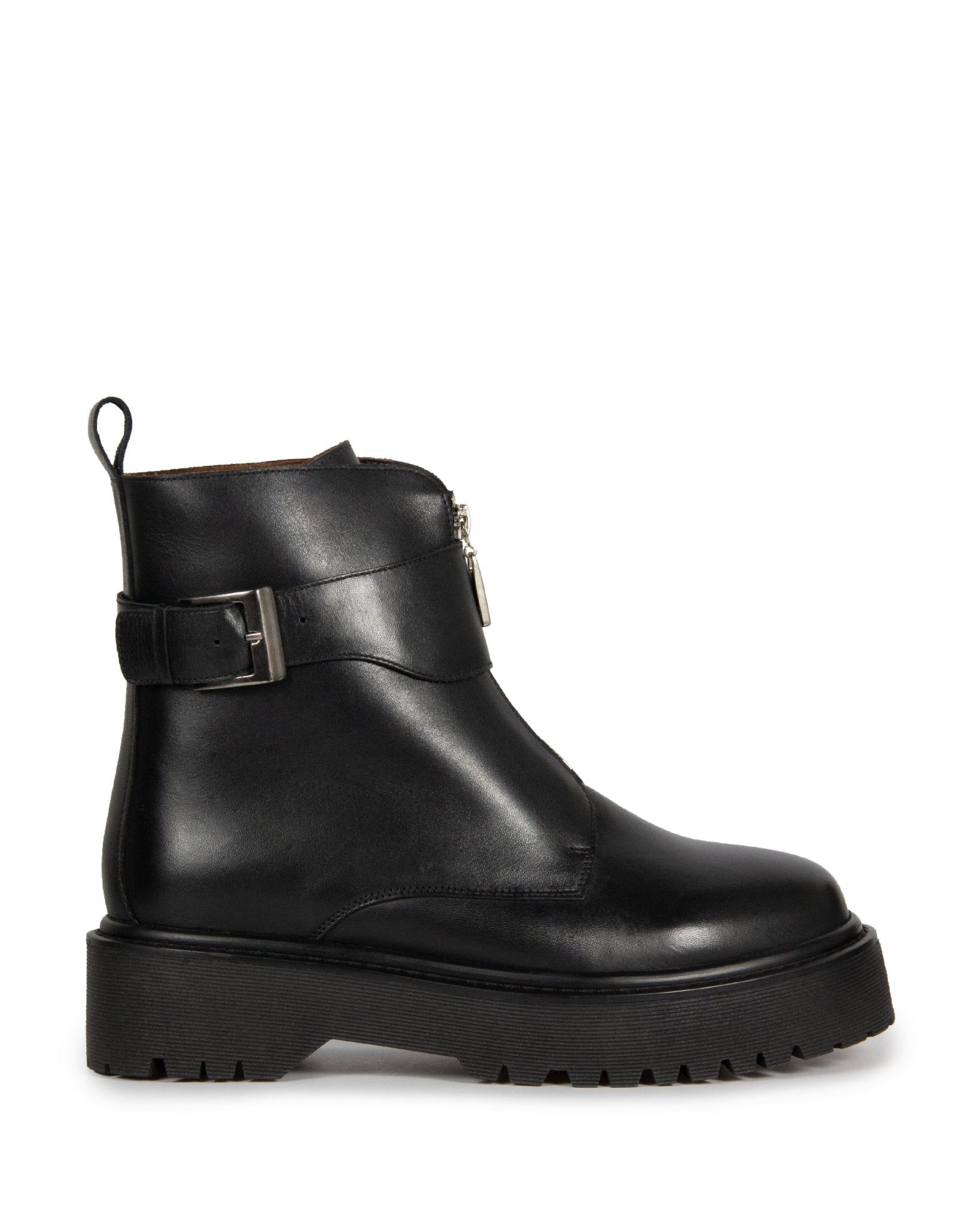 Bota Coturno Collab Lu Ferreira Couro Adô Cor Preto - ADÔ