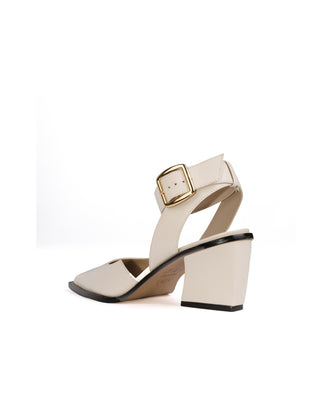Scarpin Lygia Couro Adô Cor Branco Latte